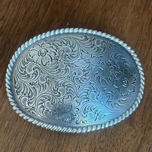 Floral Nocona Belt Buckle Western Floral design